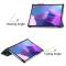  Lenovo Tab P11 Pro Gen 2 Fodral Tri-Fold Läder Svartgrön