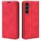  Samsung Galaxy A15 5G Fodral Flip Skin Touch Röd
