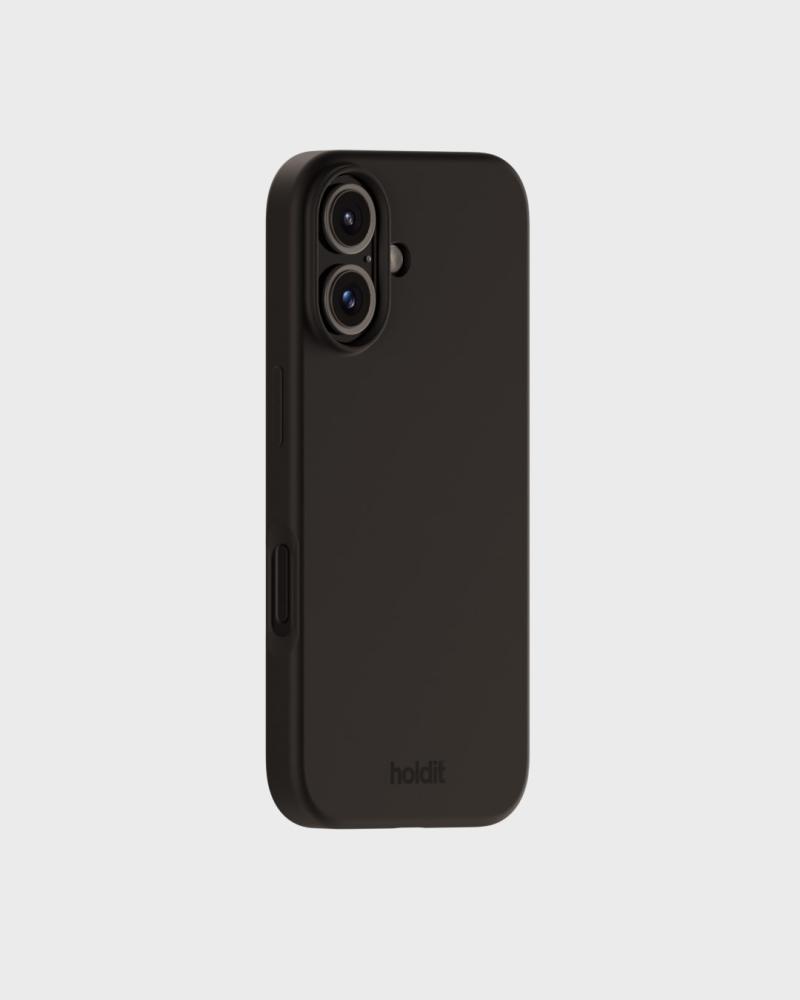 holdit holdit iPhone 16 Mobilskal Silikon Svart