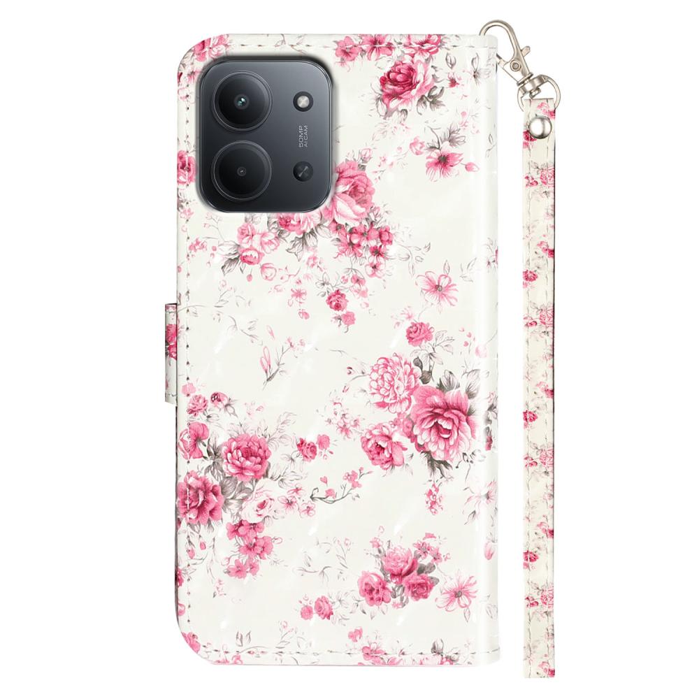  Xiaomi Redmi 15C Fodral Med Tryck Rosor