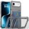  iPhone Air Skal Kickstand Med Kortfack Tonad Svart