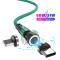 ENKAY ENKAY 1 m 2in1 PD 60W USB-C - Lightning/USB-C 360° Magnetkabel