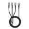 Tech-Protect Tech-Protect 1.2m 3in1 USB-C/Lightning/Micro USB Kabel Iron Grey