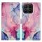  Xiaomi 17 Fodral Läder Marmor Rosa