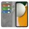  Samsung Galaxy A15 5G Fodral Flip Skin Touch Grå