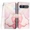  Sony Xperia 10 VII Fodral Läder Marmor Roséguld