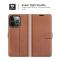 iPhone 13 Pro Fodral Solid Läder Brun
