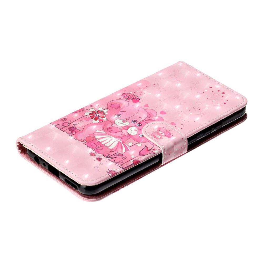  Xiaomi Redmi 15C Fodral Med Tryck Rosa Björnar
