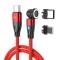 ENKAY ENKAY 1 m 2in1 PD 60W USB-C - Lightning/USB-C 360° Magnetkabel
