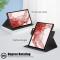  Galaxy Tab S9 Fodral Läder 360° Rotation Grå