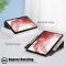  Galaxy Tab S9 Fodral Läder 360° Rotation Grå
