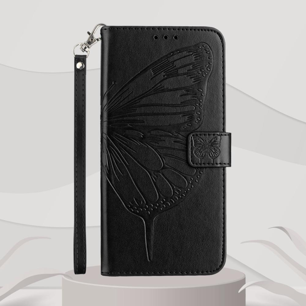 Samsung Galaxy A27 5G Fodral Fjäril Svart