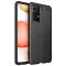  Samsung Galaxy A52 / A52s - Litchi Textur Skal - Svart