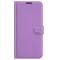  iPhone 13 Fodral Litchi Textur Lila