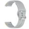  Klockarmband 22 mm Silikon Wave Design Grå