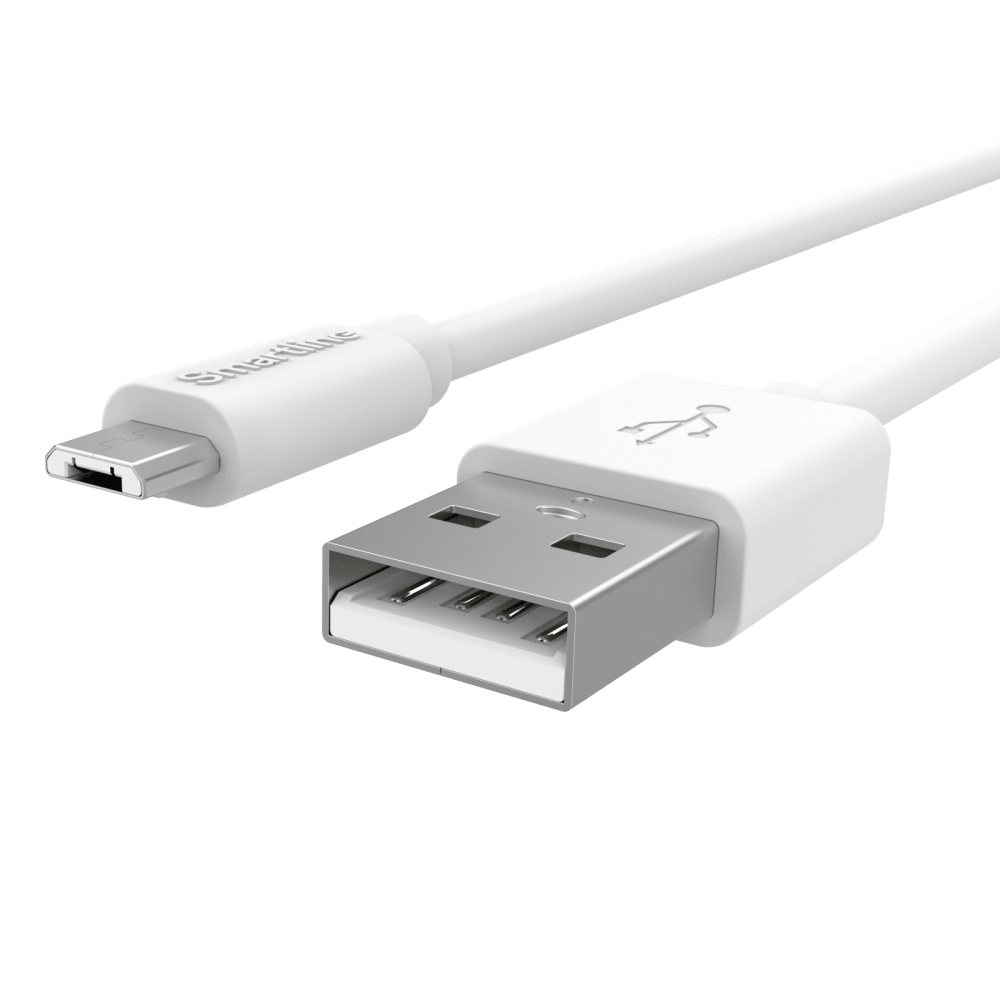 Smartline Smartline 3m Micro USB Laddningskabel Vit