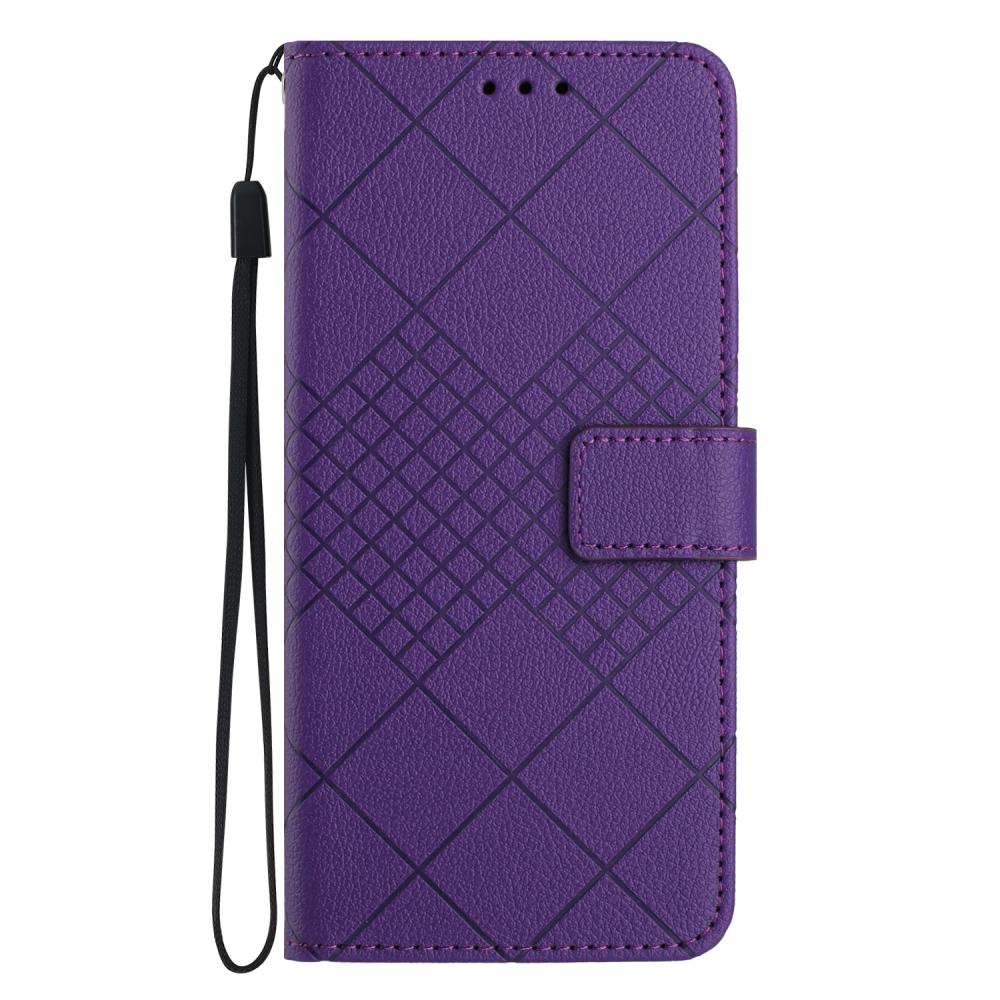  Samsung Galaxy S25 FE Fodral Läder Mörk Lila