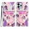  Xiaomi Redmi Note 14 5G Fodral Med Tryck Lila Blommor