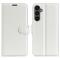  Samsung Galaxy A15 5G Fodral Litchi Läder Vit