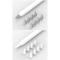  8-PACK Apple Pencil 1/2/Pro Spetsskydd / Tip Cover Vit