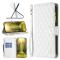 BINFEN BINFEN Galaxy S23 FE Fodral Diamond Multifunktionell Vit