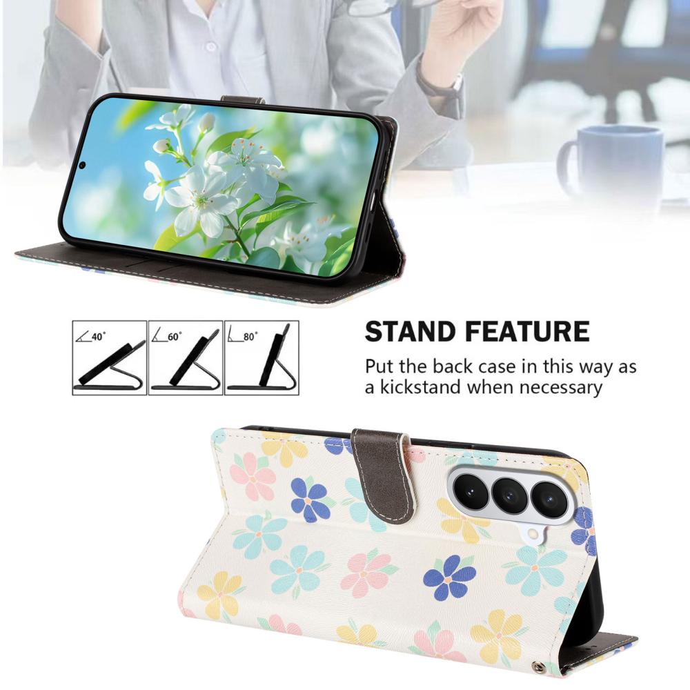  Samsung Galaxy S26 Fodral Med Tryck Blommor