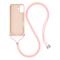  iPhone 17 Skal TPU Med Mobilsnöre Rosa