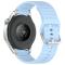  Klockarmband 22 mm Silikon Wave Design Ljus Blå