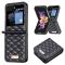 BINFEN BINFEN Galaxy Z Flip 5 Skal Diamond Textur Svart