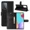  Samsung Galaxy A52 / A52s - Litchi Textur Fodral - Svart