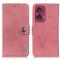 KHAZNEH KHAZNEH Motorola Edge 50 Fusion 5G Läder Fodral Rosa
