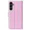  Samsung Galaxy A15 5G Fodral Litchi Läder Ljus Rosa