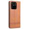 AZNS AZNS Xiaomi Redmi 10C Fodral Flip Läder Brun