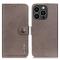 KHAZNEH KHAZNEH iPhone 16 Pro Fodral Läder Khaki