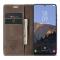 CASEME CASEME Galaxy S24 Plus Fodral Flip Retro Läder Mörk Brun