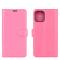  iPhone 12 Pro Max - Litchi Fodral - Rosa
