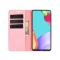  Samsung Galaxy A52 / A52s - Silkeslent Läder Fodral - Rosa