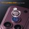 NORTHJO NORTHJO iPhone 18 Pro/18 Pro Max Linsskydd Strass Lila