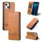 AZNS AZNS iPhone 14 Plus Fodral Flip Läder Brun