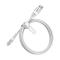 OtterBox OtterBox Premium 1m Lightning - USB-A Kabel Nylonflätad Vit