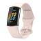  Fitbit Charge 6 / 5 Armband TPU (L) Ljus Rosa