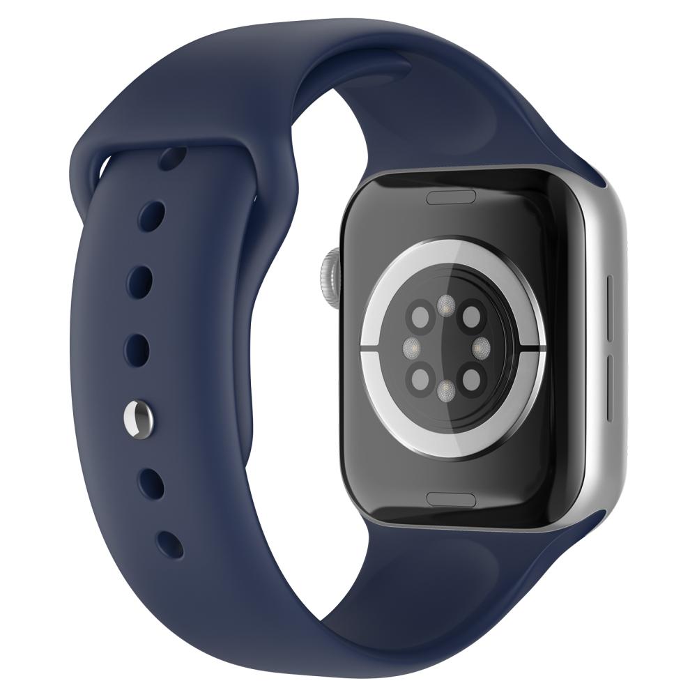 ColorPop Apple Watch 42/44/45/46/49 mm Silikon Armband (S/M) Midnight Blue