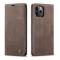 CASEME iPhone 12 Pro Max - CASEME Vintage Flip Fodral - Brun