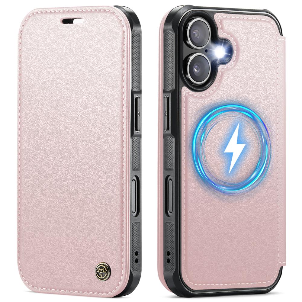 CASEME CASEME iPhone 17 Skal RFID Plånbok Roséguld
