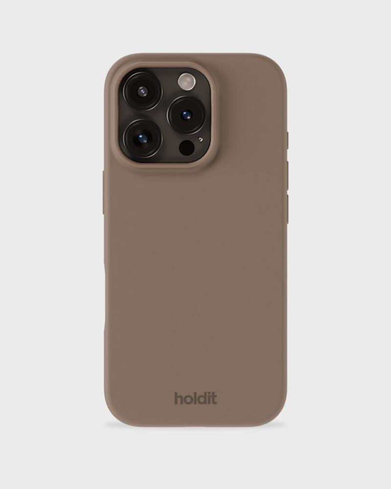 holdit holdit iPhone 16 Pro Mobilskal Silikon Mocha Brown