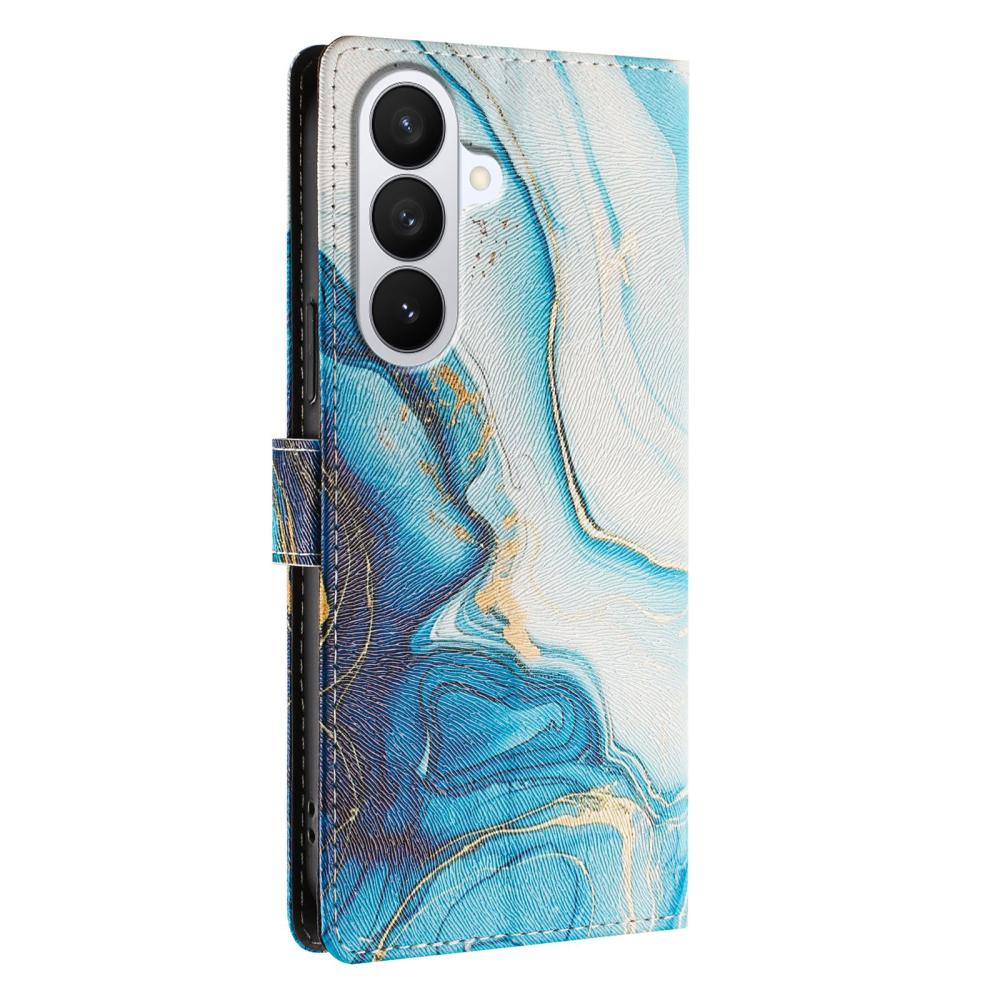  Samsung Galaxy S26 Fodral Med Tryck Blå Marmor
