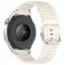  Klockarmband 22 mm Silikon Wave Design Off White