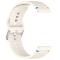  Klockarmband 22 mm Silikon Wave Design Off White