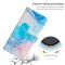  iPhone 15 Pro Fodral Marmor Läder Rosa/Grön