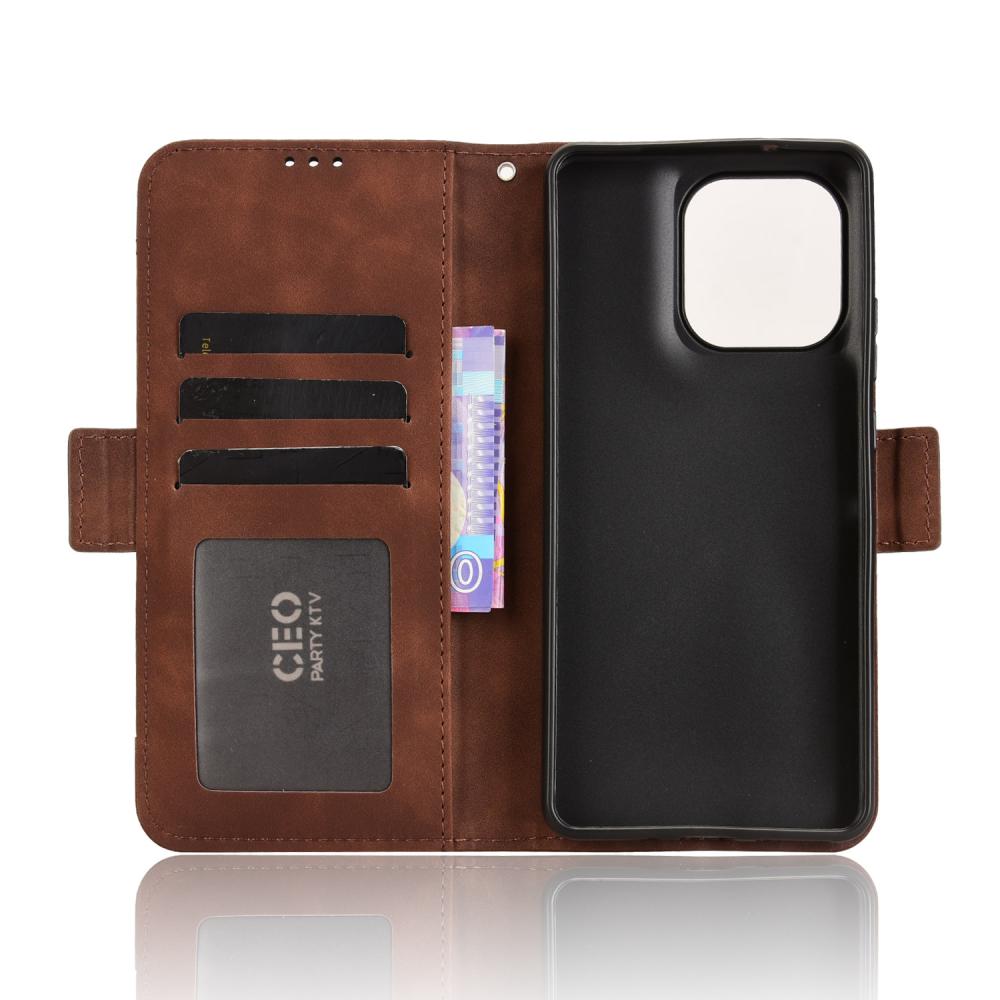  Motorola Moto G86 5G Fodral Med Avtagbart Kortfack Brun